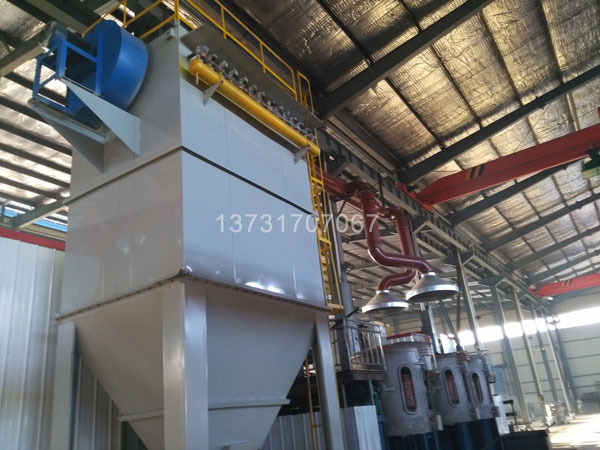 5噸電(diàn)爐布袋除塵器 5噸電爐布袋除(chú)塵器