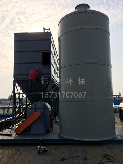 山東兗州輪胎廠PPC64-6布袋除塵器及廢氣處理設備安裝中 山東兗(yǎn)州輪(lún)胎廠PPC64-6布袋除塵器及廢(fèi)氣處理設備安裝中