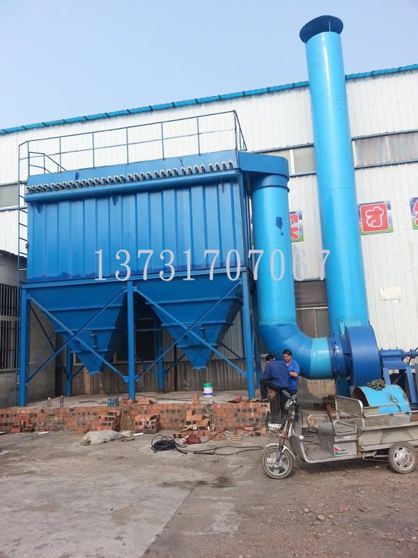 山西煤矸(gān)石製磚生產線破碎工段布袋除塵(chén)器安裝完畢 山西煤矸石製磚生產(chǎn)線破碎工段布袋除塵器安裝完畢